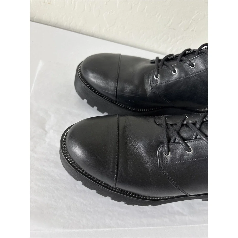 MICHAEL Michael Kors Bryce Leather Combat Boots size 10